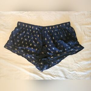 Victoria's Secret Navy Blue Sleep Shorts, Size L